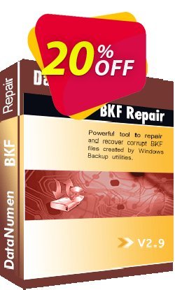 20% OFF DataNumen BKF Repair Coupon code