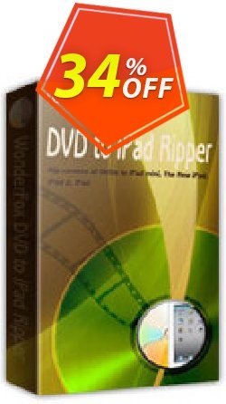 34% OFF WonderFox DVD to iPad Ripper Coupon code