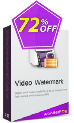 WonderFox Video Watermark Coupon, discount WonderFox Video Watermark big discount code 2022. Promotion: big discount code of WonderFox Video Watermark 2022