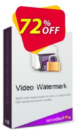 72% OFF WonderFox Video Watermark Coupon code