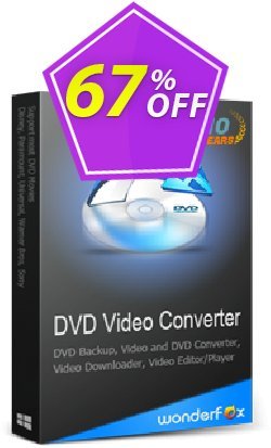 67% OFF WonderFox DVD Video Converter - Family Pack 5 PCs  Coupon code