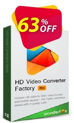 WonderFox HD Video Converter Factory Pro - Family Pack  Coupon discount HD Video Converter Factory Pro discount - WonderFox coupon codes discount for HD Video Converter Factory Pro Family Pack