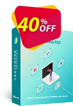 40% OFF ApowerREC Family License - Lifetime  Coupon code