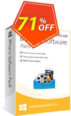 71% OFF Aiseesoft iPhone Software Pack Coupon code
