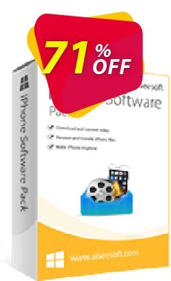 71% OFF Aiseesoft iPhone Software Pack Coupon code