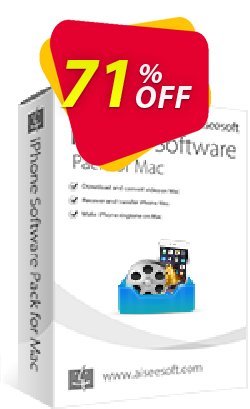Aiseesoft iPhone Software Pack for Mac Coupon, discount 40% Aiseesoft. Promotion: 40% Off for All Products of Aiseesoft
