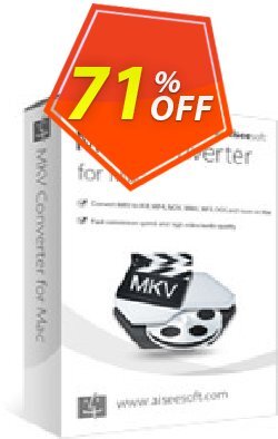 71% OFF Aiseesoft MKV Converter for Mac Coupon code