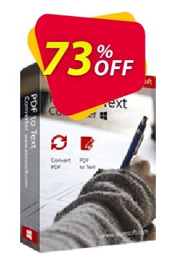 73% OFF Aiseesoft PDF to Text Converter Coupon code