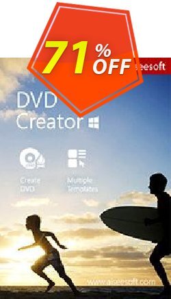 Aiseesoft DVD Creator stirring offer code 2024