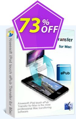 Aiseesoft iPod touch ePub Transfer for Mac Coupon, discount 40% Aiseesoft. Promotion: 