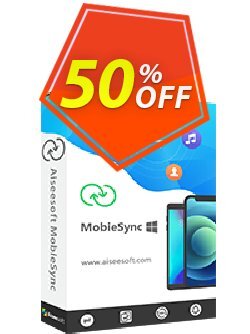 50% OFF MobieSync for 3PCs Coupon code