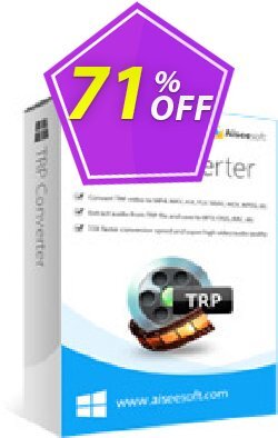 71% OFF Aiseesoft TRP Converter Coupon code