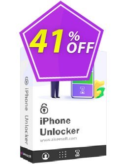 41% OFF Aiseesoft iPhone Unlocker for Mac - 1 Year/3 iOS Devices Coupon code