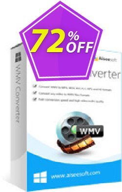 72% OFF Aiseesoft WMV Converter Coupon code