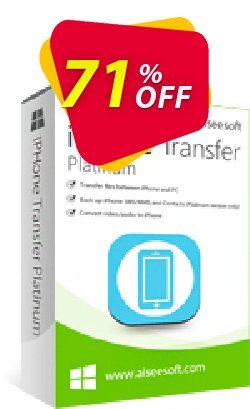 71% OFF Aiseesoft iPhone Transfer Platinum Coupon code