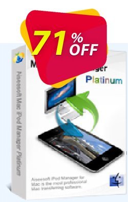 71% OFF Aiseesoft Mac iPod Manager Platinum Coupon code