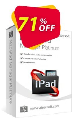 71% OFF Aiseesoft Mac iPad Manager Platinum Coupon code