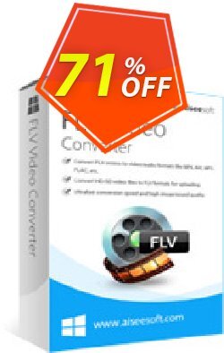 71% OFF Aiseesoft FLV Video Converter Coupon code