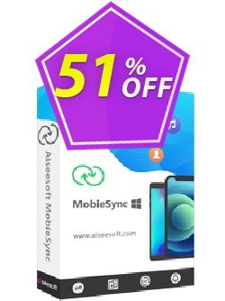 51% OFF Aiseesoft MobieSync - 1 Month Coupon code