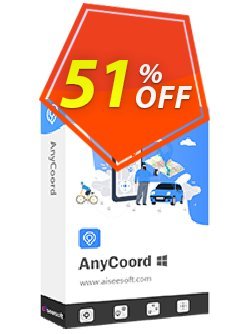 51% OFF Aiseesoft AnyCoord - Lifetime/12 Devices Coupon code