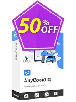 50% OFF Aiseesoft AnyCoord - Lifetime/24 Devices Coupon code