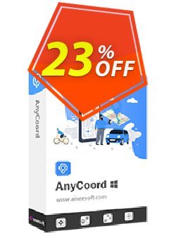 23% OFF Aiseesoft AnyCoord - 1 Month/18 Devices Coupon code
