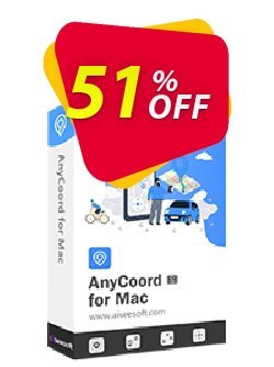 51% OFF Aiseesoft AnyCoord for Mac + 24 Devices Coupon code