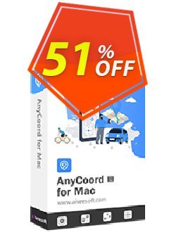 51% OFF Aiseesoft AnyCoord for Mac - 1 Year Coupon code