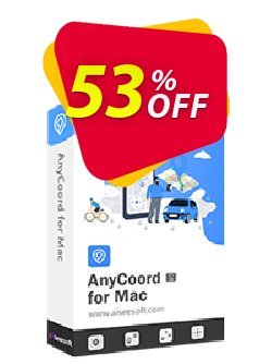 Aiseesoft AnyCoord for Mac - 1 Month/18 Devices Excellent sales code 2024