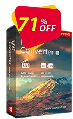 Aiseesoft MXF Converter exclusive sales code 2024