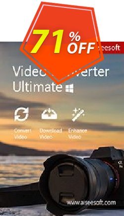 71% OFF Aiseesoft Video Converter Ultimate Coupon code