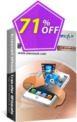 Aiseesoft iPhone Transfer Ultimate Coupon, discount 40% Aiseesoft. Promotion: 