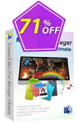 Aiseesoft Mac iPod Manager Ultimate Coupon, discount 40% Aiseesoft. Promotion: 