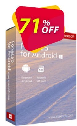 FoneLab Android Data Recovery Coupon discount 50% Aiseesoft FoneLab for Android - Android Data Recovery - 