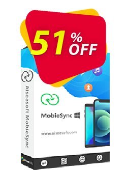 MobieSync Coupon, discount MobieSync stunning promotions code 2022. Promotion: 40% Aiseesoft Coupon code