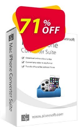 71% OFF Aiseesoft Mac iPhone Converter Suite Coupon code