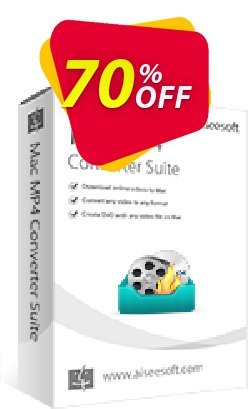 Aiseesoft Mac MP4 Converter Suite Coupon, discount 40% Aiseesoft. Promotion: 