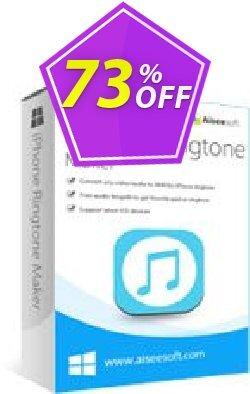 73% OFF Aiseesoft iPhone Ringtone Maker Coupon code