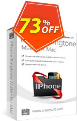 73% OFF Aiseesoft iPhone Ringtone Maker for Mac Coupon code
