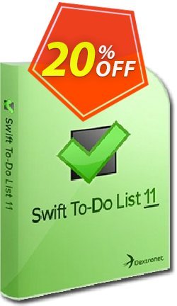 Swift To-Do List - 11-25 users  Coupon, discount 20% OFF Swift To-Do List (11-25 users), verified. Promotion: Wondrous deals code of Swift To-Do List (11-25 users), tested & approved