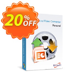 Xilisoft PowerPoint to Video Converter Personal Coupon, discount 20% off for all products. Promotion: 20% off