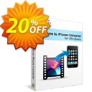 Xilisoft YouTube to iPhone Converter Coupon, discount 20% off for all products. Promotion: 20% off