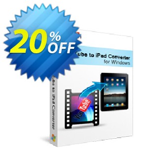 Xilisoft YouTube to iPad Converter Coupon, discount 20% off for all products. Promotion: 20% off