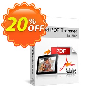 Xilisoft iPad PDF Transfer for Mac Coupon, discount 20% off for all products. Promotion: 20% off