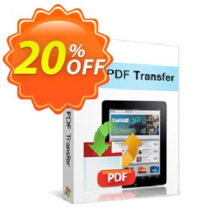 Xilisoft iPad PDF Transfer Coupon, discount 20% off for all products. Promotion: 20% off