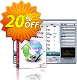 Xilisoft DVD Ripper Ultimate Coupon, discount 20% off for all products. Promotion: 20% off