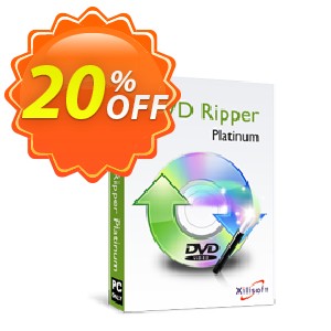 Xilisoft DVD Ripper Platinum Coupon, discount 20% off for all products. Promotion: 20% off