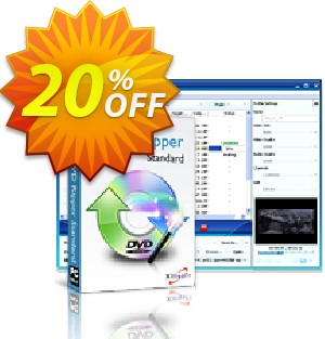 Xilisoft DVD Ripper Standard Coupon, discount 20% off for all products. Promotion: 20% off