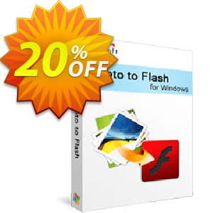 Xilisoft Photo to Flash Coupon, discount 20% off for all products. Promotion: 20% off