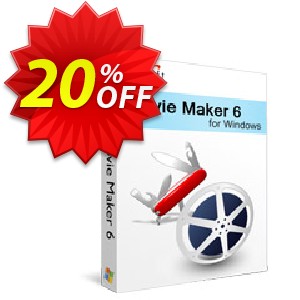 Xilisoft Movie Maker 6 Coupon, discount 20% off for all products. Promotion: 20% off